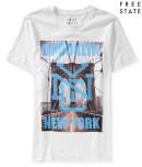 Aeropostale Free State Brooklyn Bridge Graphic T