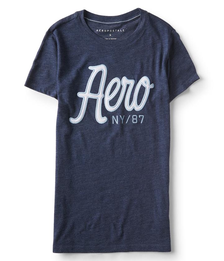 Aeropostale Aeropostale Aero Nyc/87 Graphic Tee - Classic Navy, Xsmall