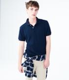 Aeropostale Aeropostale Solid Uniform Pique Polo - Deep Navy, Small