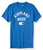 Aeropostale Aeropostale Airplane Mode Graphic Tee - Royal Blue, Xsmall