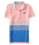 Aeropostale Shield Stripe Rugby Jersey Polo