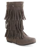 Aeropostale Faux Suede Fringe Boot