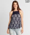 Aeropostale Cape Juby Printed Braided Tank