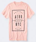 Aeropostale Aeropostale Original Aero Nyc Graphic Tee - Light Ping, Small