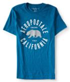 Aeropostale Aropostale California Bear Graphic Tee - Darkest Teal, Xsmall