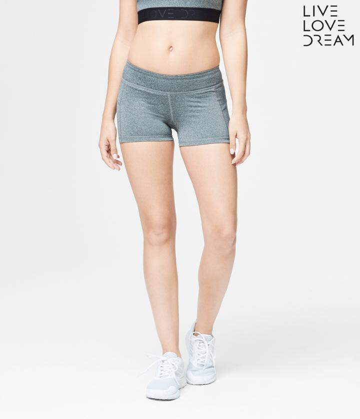 Aeropostale Aeropostale Lld #bestbootyever Marled Volleyball Shorts - Charcoal Heather Grey, Xsmall