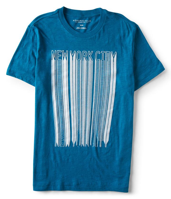 Aeropostale Aeropostale New York City Graphic Tee - Darkest Teal, Xsmall