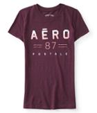 Aeropostale Aeropostale Aero 87 Two-tone Graphic Tee - Purple, Xsmall