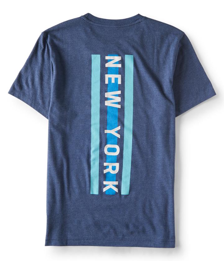 Aeropostale Aeropostale Aero 87 New York Graphic Tee - Persian Navy, Xsmall