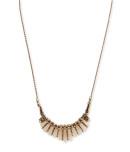 Aeropostale Antiqued Statement Short-strand Necklace