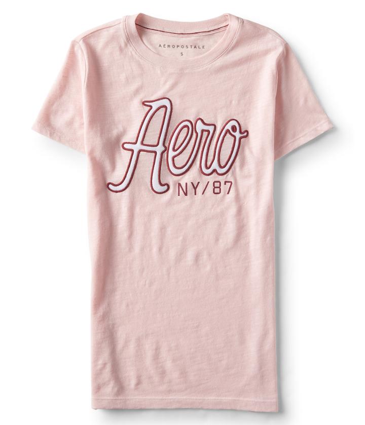 Aeropostale Aeropostale Aero Nyc/87 Graphic Tee - Light Ping, Xsmall