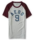 Aeropostale Aero 9 Raglan Logo Graphic T