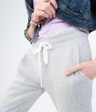 Aeropostale Aeropostale Embellished Drawstring Jogger Sweatpants - Light Heather Grey, Xsmall