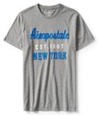 Aeropostale Aropostale New York Logo Graphic Tee - Medium Heather Grey, Xsmall