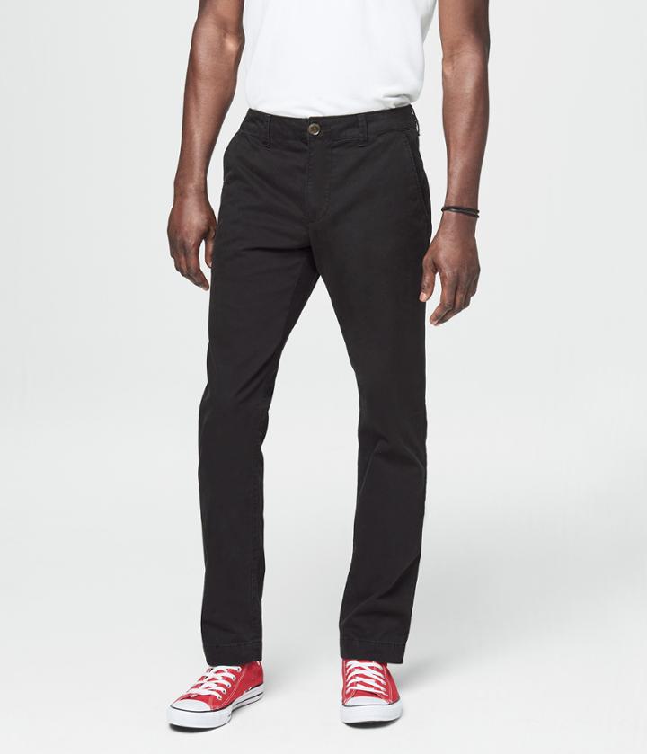 Aeropostale Aeropostale Solid Slim Reflex Chinos - Black, 28x32