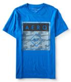 Aeropostale Aeropostale Aero 87 Camo Logo Graphic Tee - Blue Wonder, Xsmall