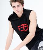 Aeropostale Aeropostale Tapout All Out Sleeveless Pullover Hoodie - Black, Small