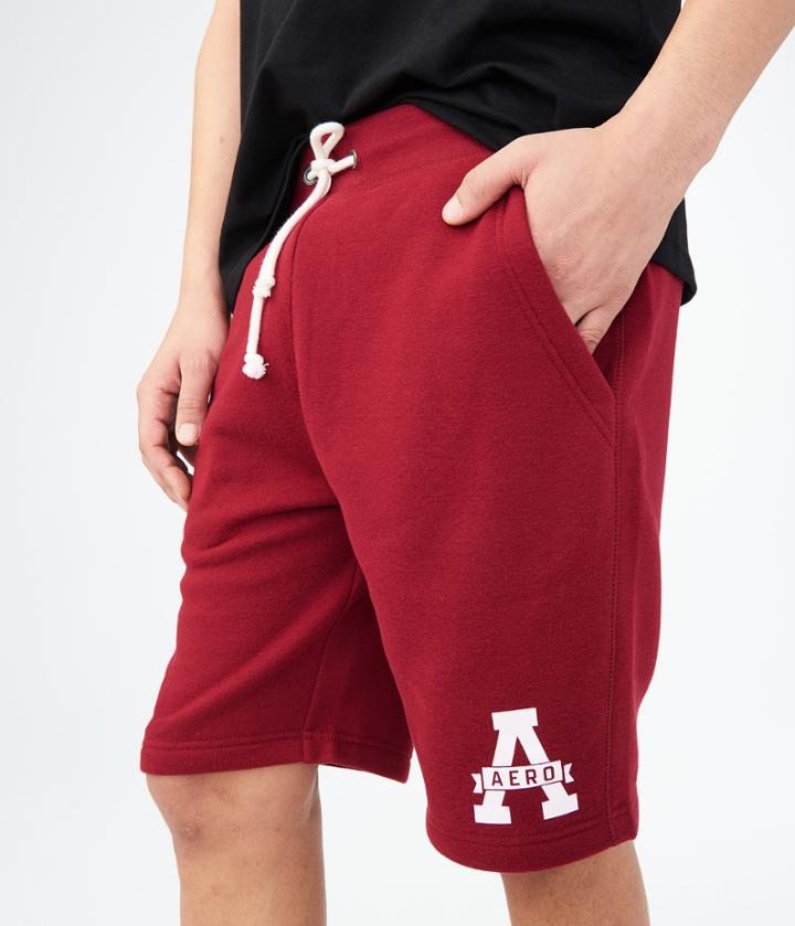 Aeropostale Aeropostale Aero A Fleece Shorts - Dark Red, Xsmall