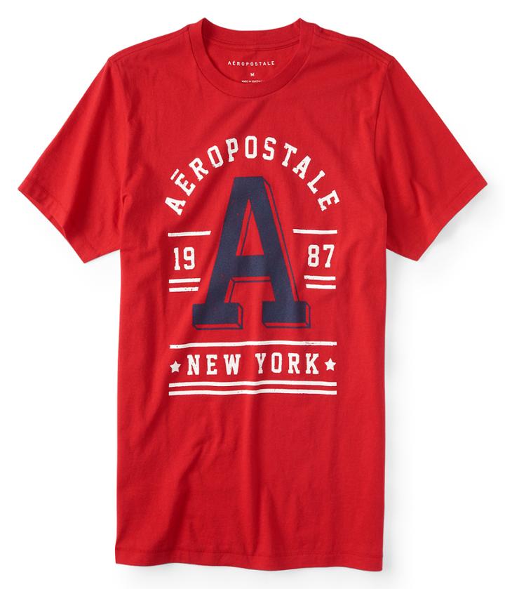 Aeropostale Aeropostale 1987 Graphic Tee - Red, Xsmall
