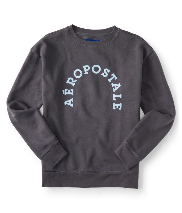 Aeropostale Oversized Aeropostale Sweatshirt - Iron Frost, Xsmall