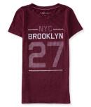 Aeropostale Nyc 27 Brooklyn Felt Graphic T