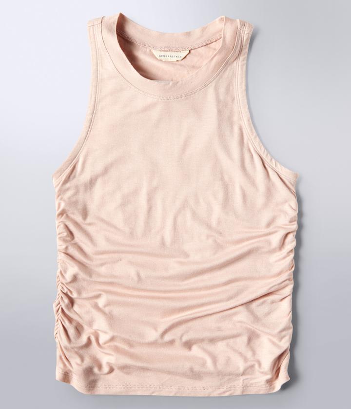 Aeropostale Aeropostale Ruched Bodycon Tank - Light Ping, Xsmall
