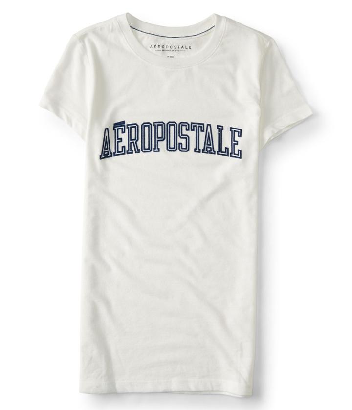 Aeropostale Block Aeropostale Graphic Tee - Floral White, Xsmall