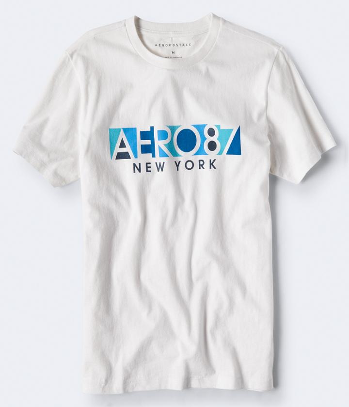 Aeropostale Aeropostale Aero 87 New York Graphic Tee - Bleach, Xsmall