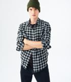 Aeropostale Aeropostale Long Sleeve Buffalo Plaid Flannel Woven Shirt - Medium Heather Grey, Xsmall