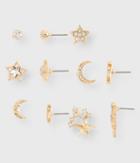 Aeropostale Aeropostale Celestial Stud Earring 6-pack - Gold