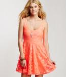 Aeropostale Lace Fit & Flare Dress