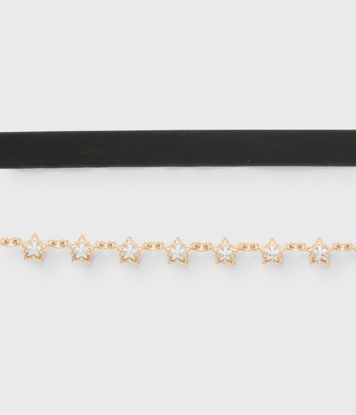 Aeropostale Aeropostale Pav Star Short-strand Necklace - Silver