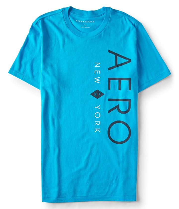 Aeropostale Aeropostale Aero New York Logo Graphic Tee - Blue, Xsmall