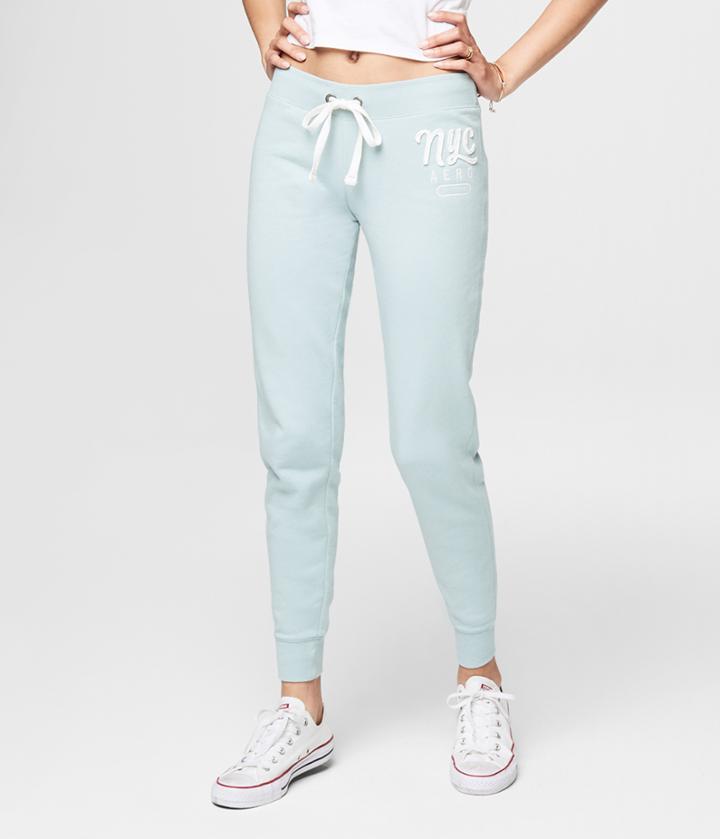 Aeropostale Aeropostale Nyc Aero Jogger Sweatpants - Bay Mist, Medium