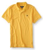 Aeropostale Aeropostale A87 Solid Jersey Polo - Yellow, Medium