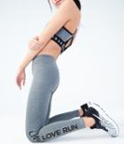 Aeropostale Aeropostale Lld Live Love Run Laser-cut Leggings - Charcoal Heather Grey, Xsmall