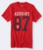 Aeropostale Aeropostale Aero Ny 1987 Graphic Tee - Red, Small