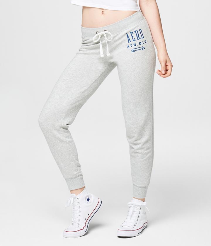 Aeropostale Aeropostale Aero Ath. Div. Jogger Sweatpants - Light Heather Grey, Large