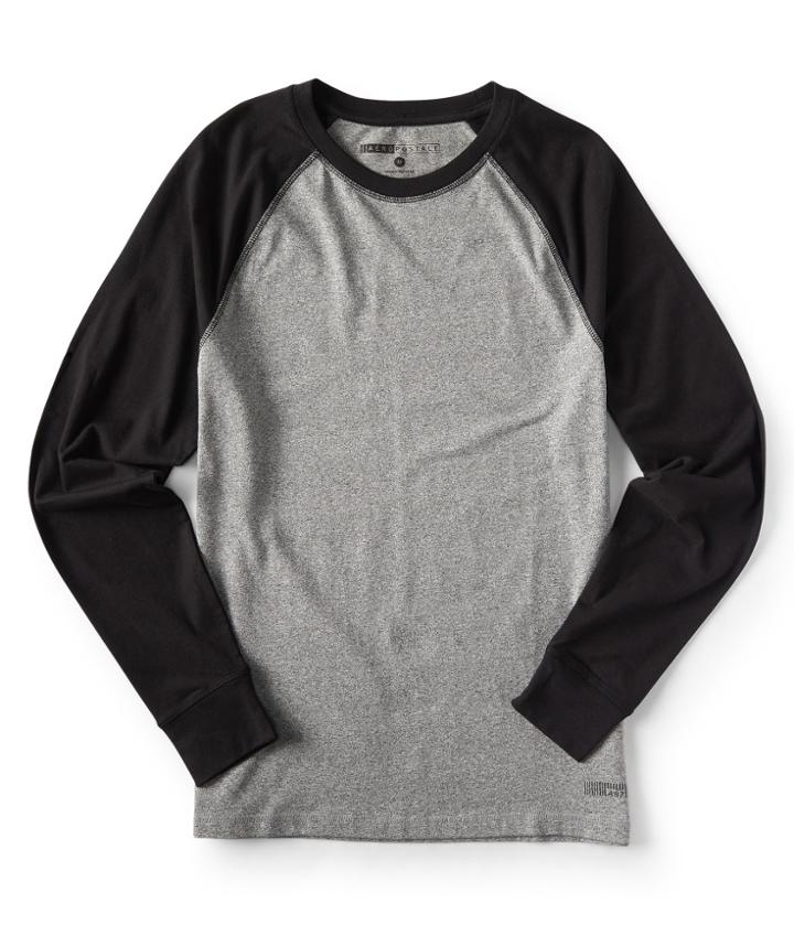 Aeropostale Aeropostale Long Sleeve Colorblock Raglan Stretch Tee - Bleach, Xsmall