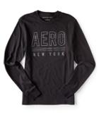 Aeropostale Aeropostale Long Sleeve Aero New York Graphic Tee - Black, Xsmall