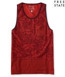 Aeropostale Free State Mosaic Floral Tank
