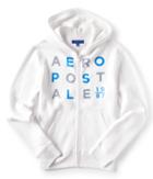 Aeropostale Stacked Aropostale 1987 Full-zip Hoodie - Bleach, Xsmall