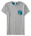 Aeropostale Heathered Tropical Pocket Tee