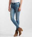 Aeropostale High-waisted Light Wash Raw Hem Ankle Jegging