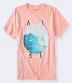 Aeropostale Aeropostale Malibu Wave Graphic Tee - Coral, Small