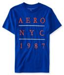 Aeropostale Aero Nyc 1987 Stack Logo Graphic T