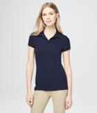 Aeropostale Aeropostale Solid Uniform Pique Polo - Classic Navy, Xsmall