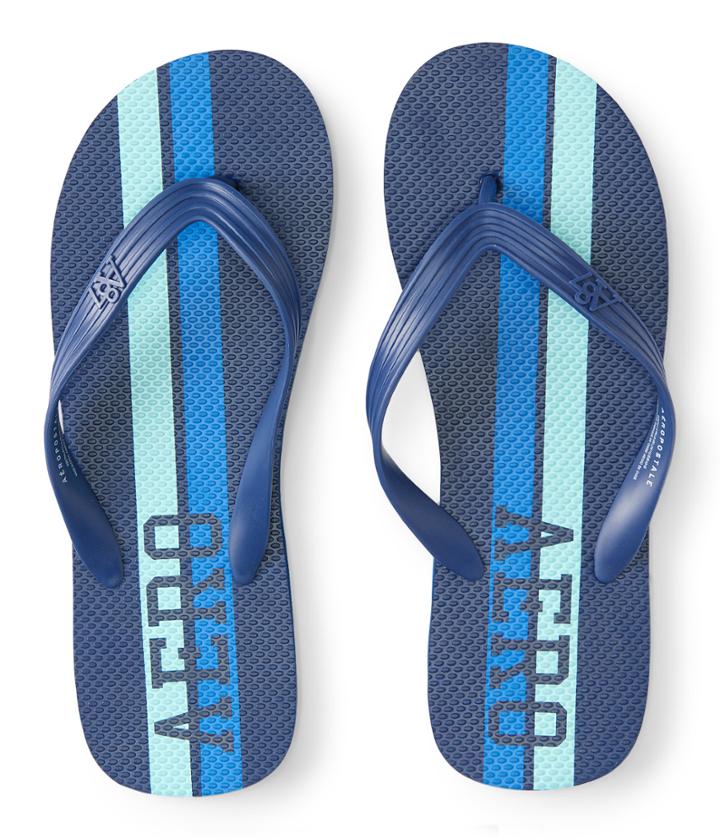 Aeropostale Aeropostale Aero Stripe Flip-flop - Navy, Small