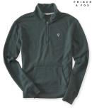 Aeropostale Prince & Fox Solid Logo Mock Neck Sweatshirt