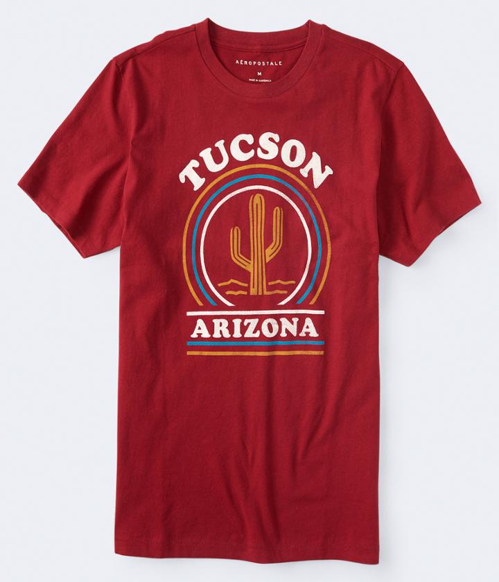 Aeropostale Aeropostale Tucson Arizona Graphic Tee - Dark Red, Xsmall